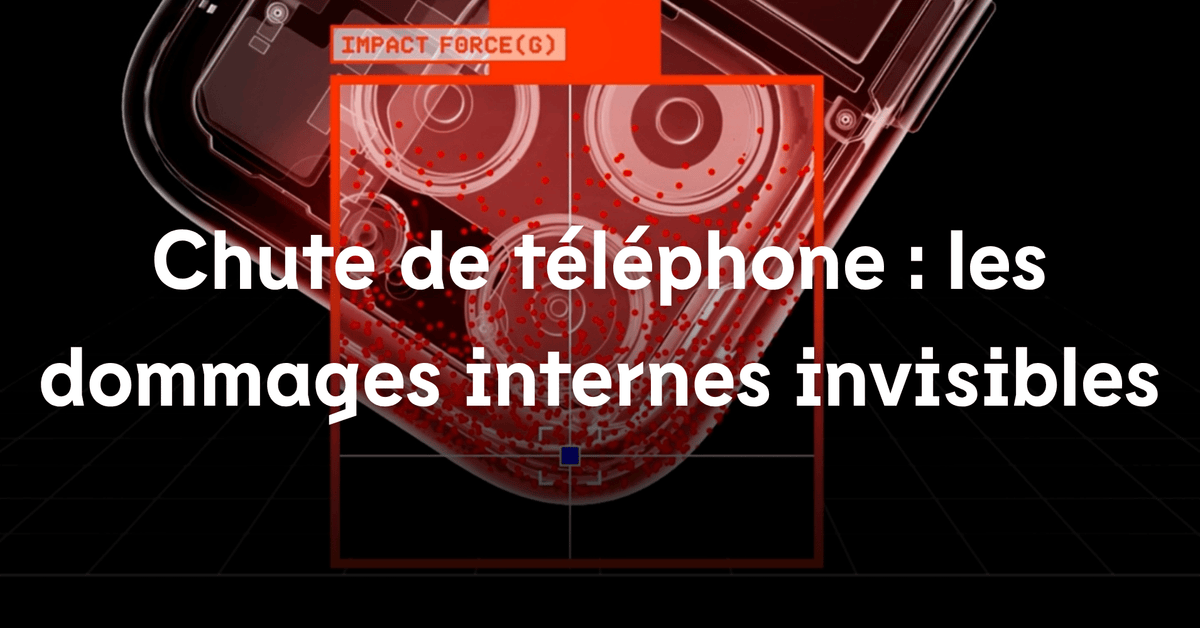 Chute de téléphone les dommages internes invisibles RHINOSHIELD