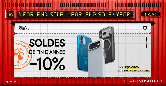 Blog banner soldes de fin d'année RHINOSHIELD promo -10%