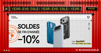 Blog banner soldes de fin d'année RHINOSHIELD promo -10%